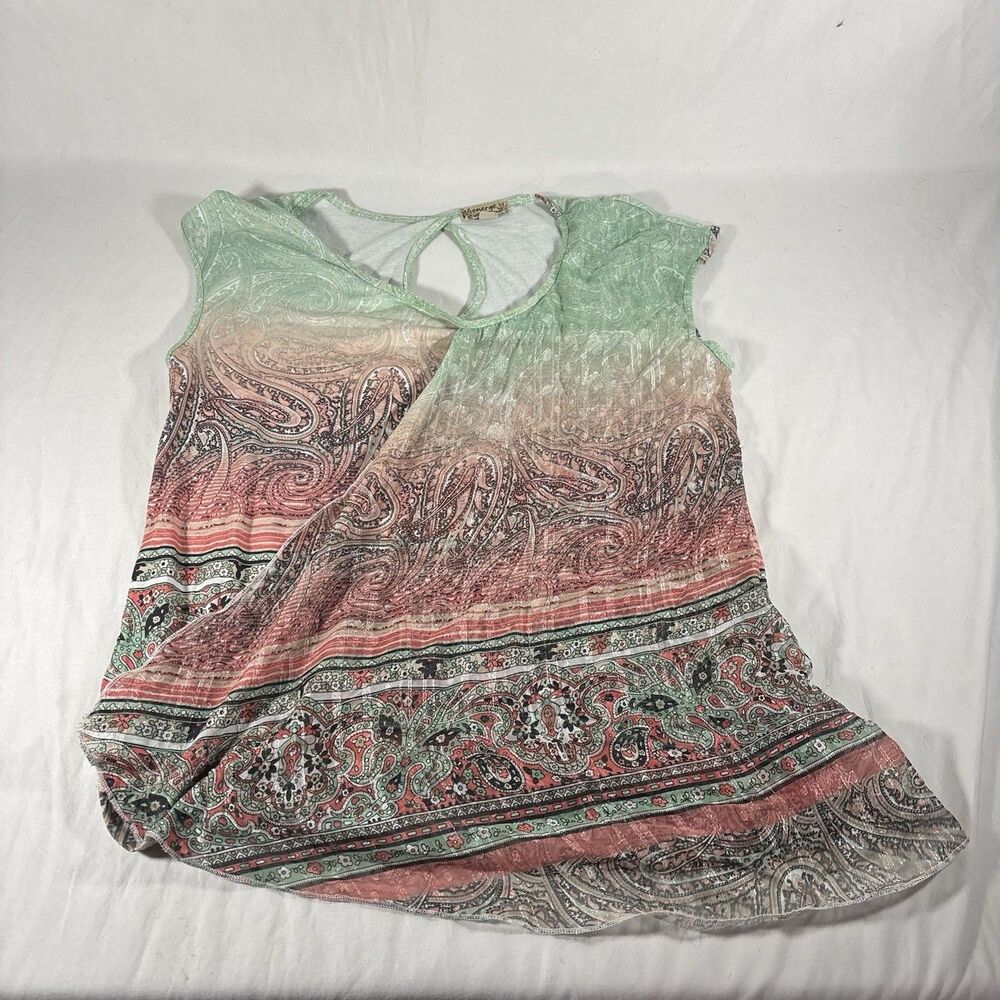 Energie World Wear Paisley Ombre Tank Top Womens M